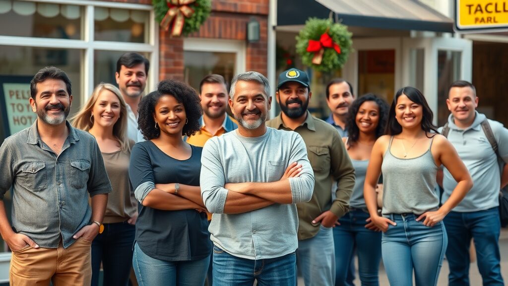 diverse group of successful local entrepreneurs content marketing strategy success