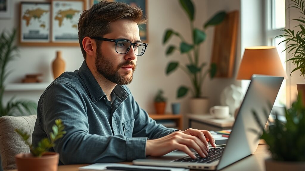 SEO content creator crafting relevant and search-intent-driven blog posts for increased organic traffic