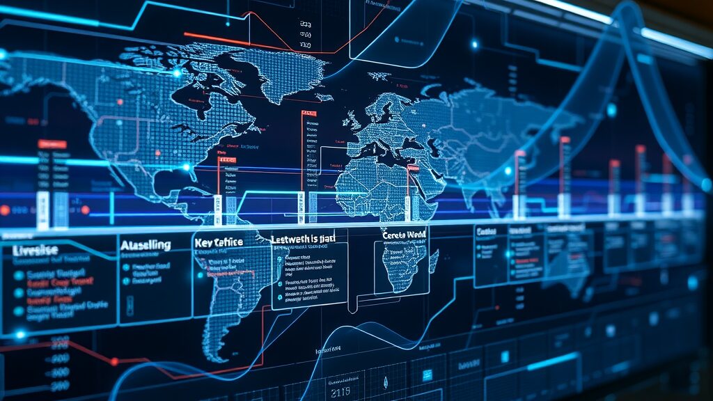 organic search timeline of global business brands with digital data highlighting growth milestones